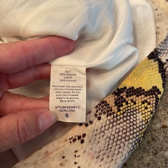 LE LIS Snakeskin Print Spaghetti Strap Dress - Picture 2 of 11